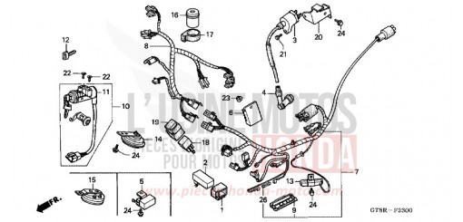 FAISCEAU DES FILS/ BOBINE D'ALLUMAGE PK50MR de 1994